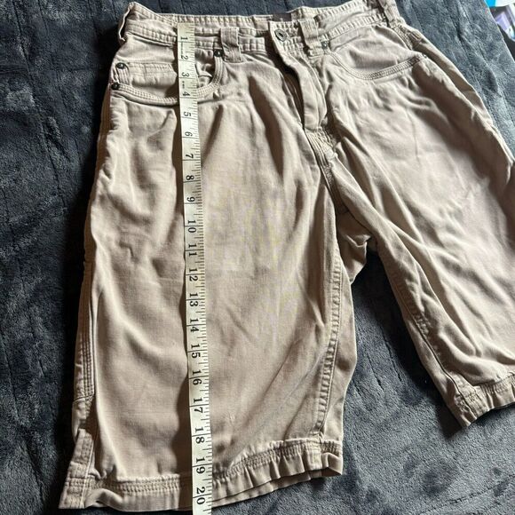 prAna Men's Shorts Size 28 Khaki Gray Organic Cotton Outdoors Breathe Work - Picture 5 of 14